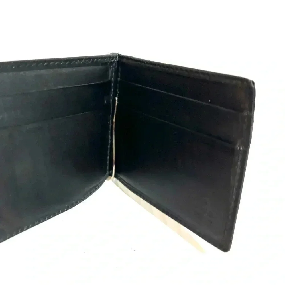 Gucci GG  unisex black canvas/ leather wallet